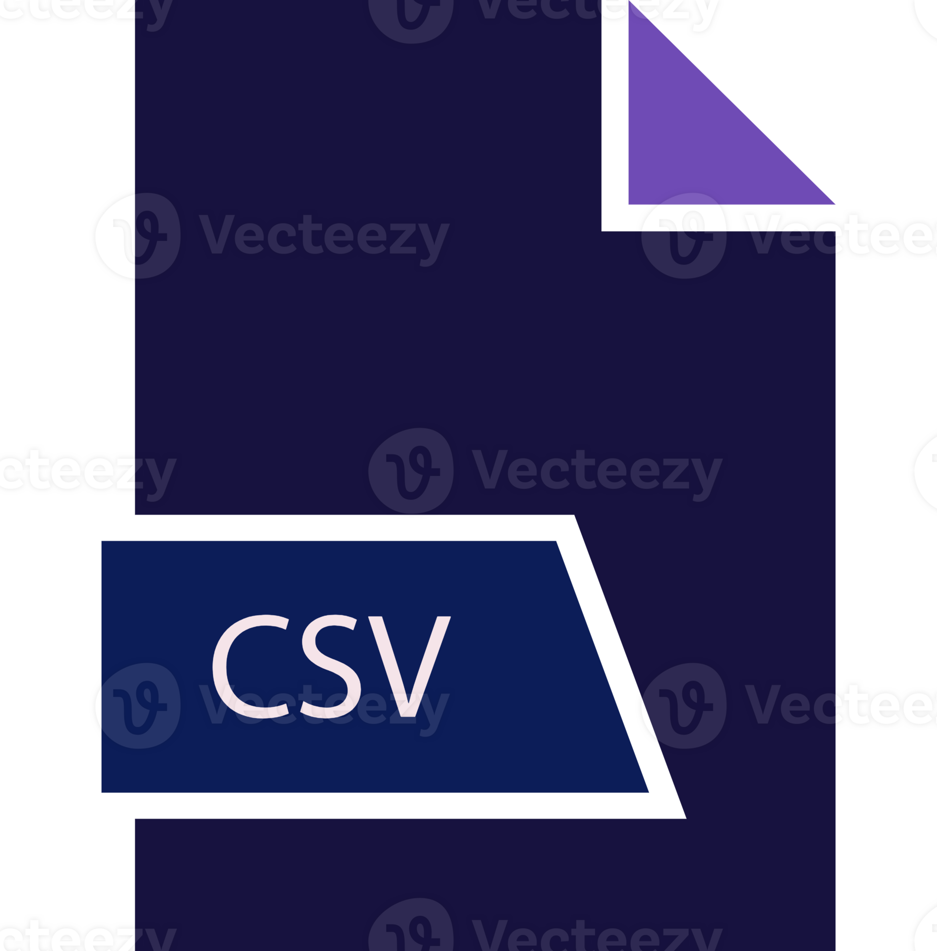 Csv File Format Icon Shape 66499623 PNG
