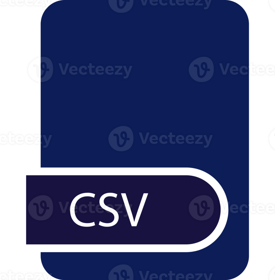 Csv File Format Icon With Contour png