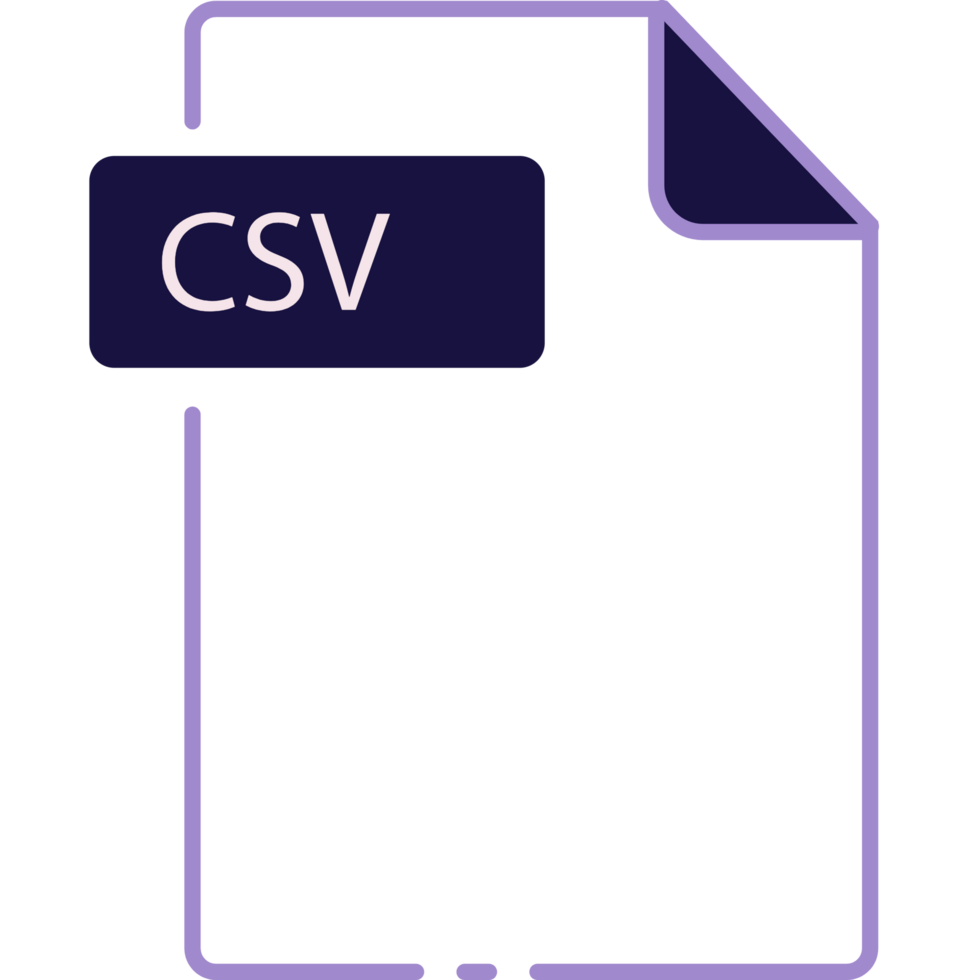 Csv file format png