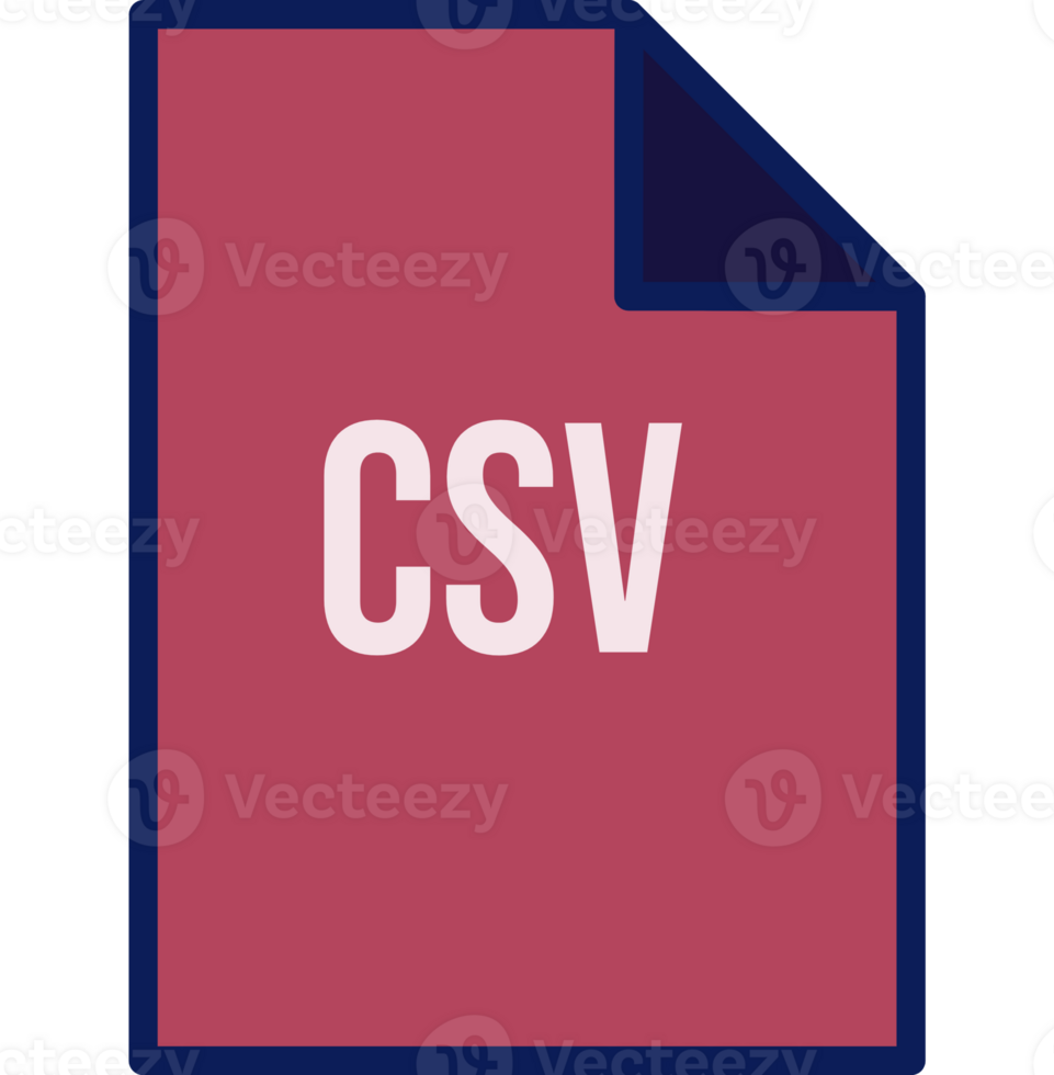 Csv File Icon Fill Crisp Corner png