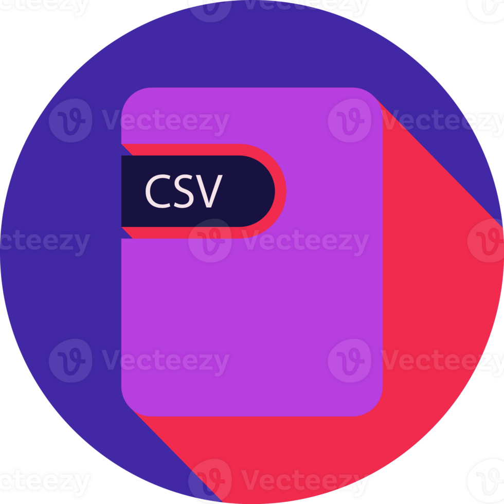 Csv File Icon Black Shadow With Rounded Corners In Circular Shape png