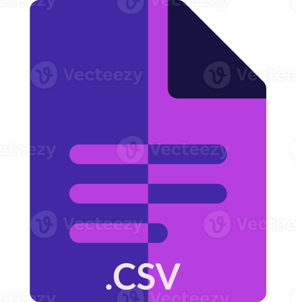 Csv Icon 2 Color Combination Mixture png