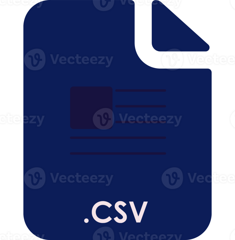 Csv Inside Fill Icon With Minimal Lines And Rectangle png
