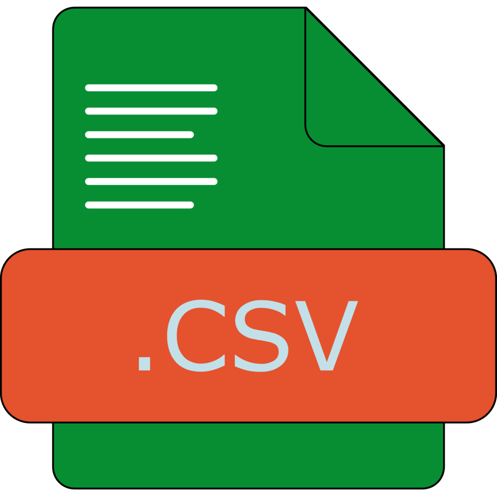 Csv File Extension Icon Cinnabar And Japanese Laurel Fill png