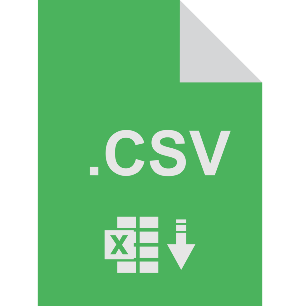 Csv File Icon Fill Crisp Corners V1 png