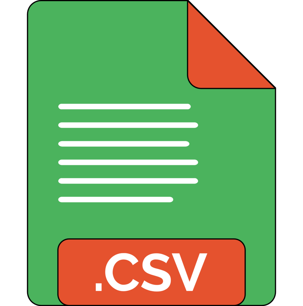 Csv File Icon Cinnabar And Malachite Fill png
