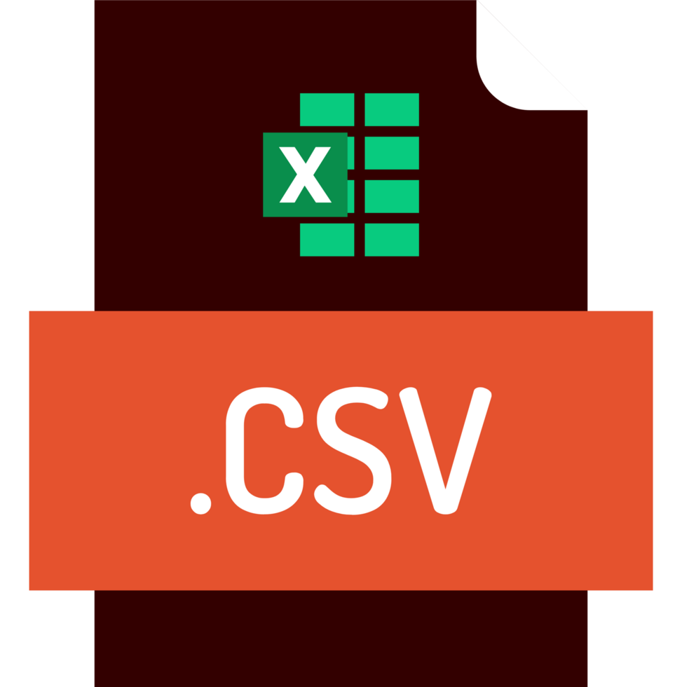 Csv File Icon Fill Crisp Corners With Doted Lines png