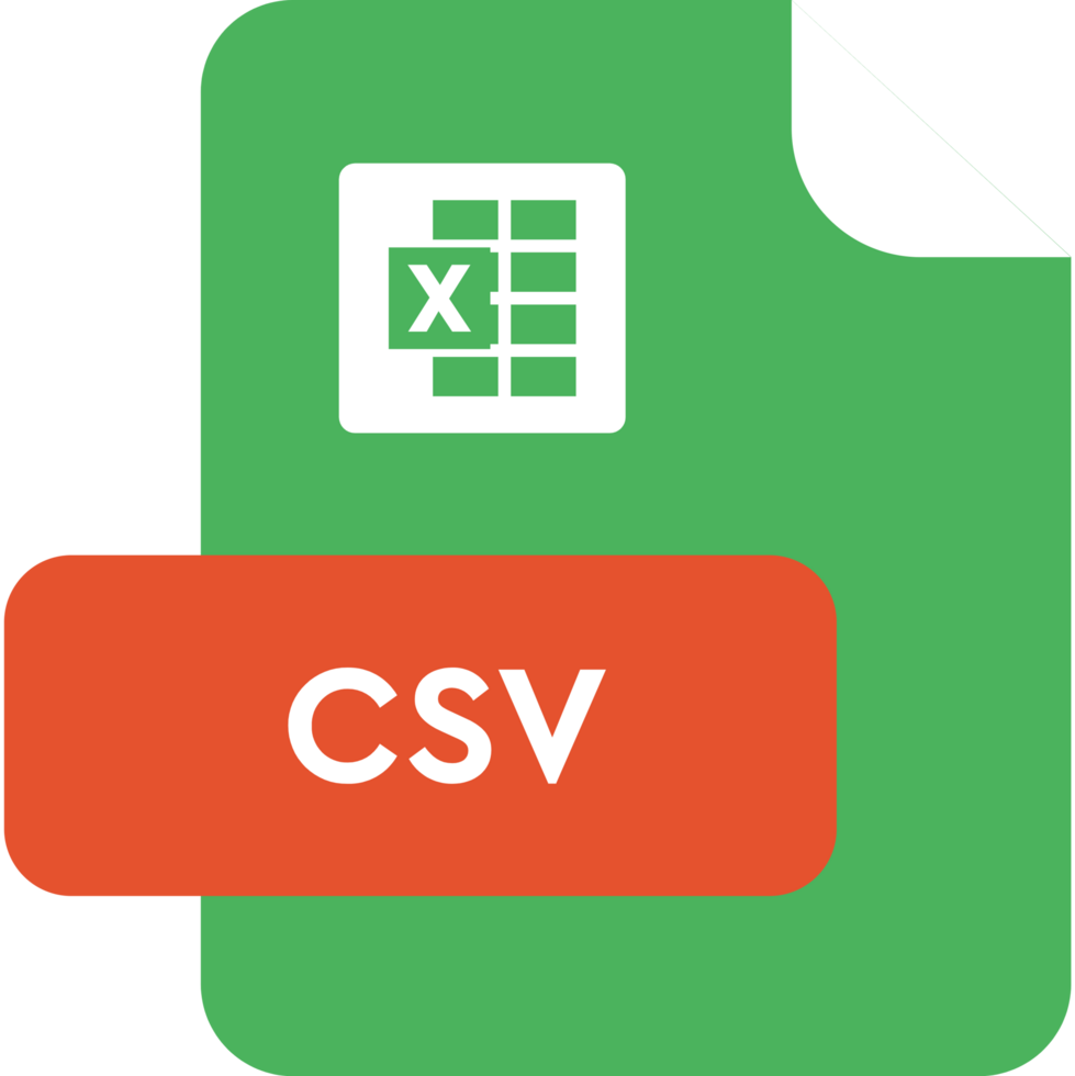 Csv File Extension Icon Christi And Orange Color png