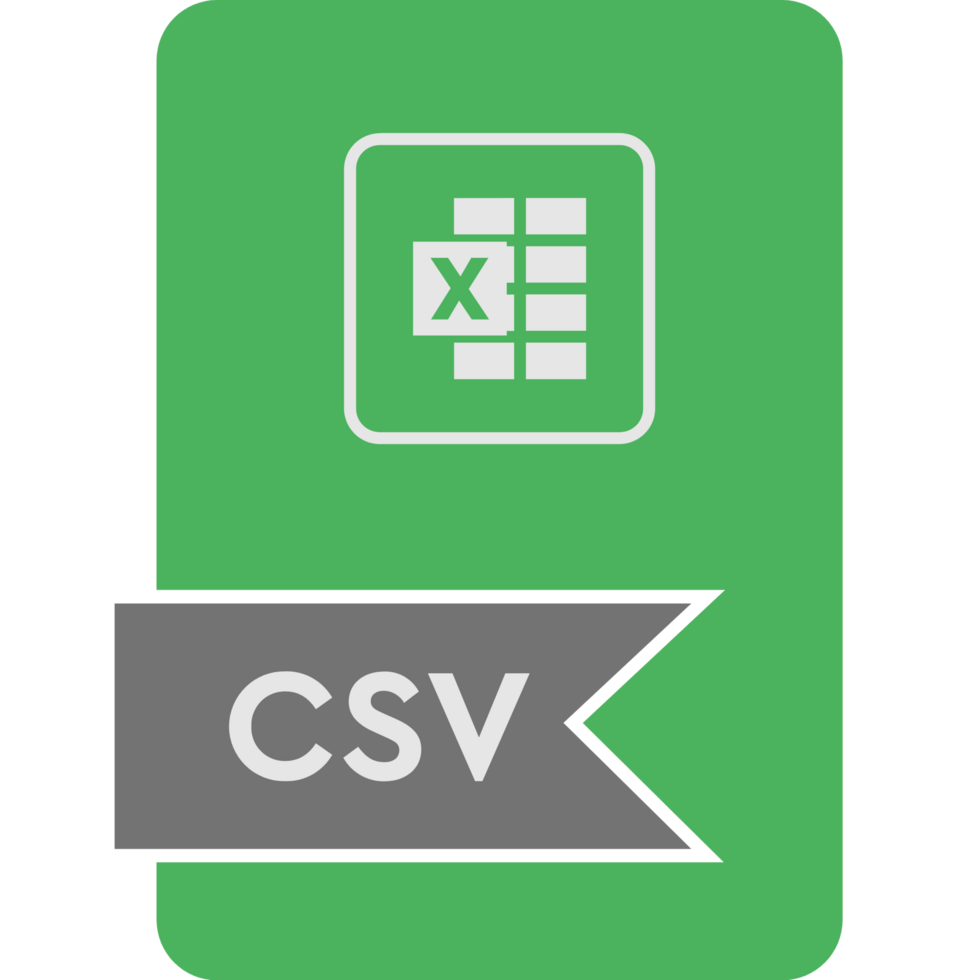 Csv File Format Icon Malachite Fill V2 png