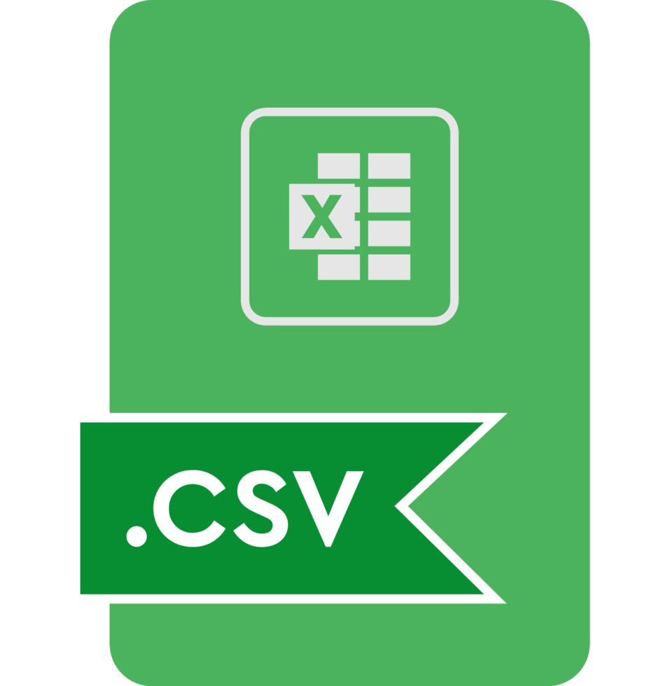 Csv File Format Icon Malachite Fill V1 png