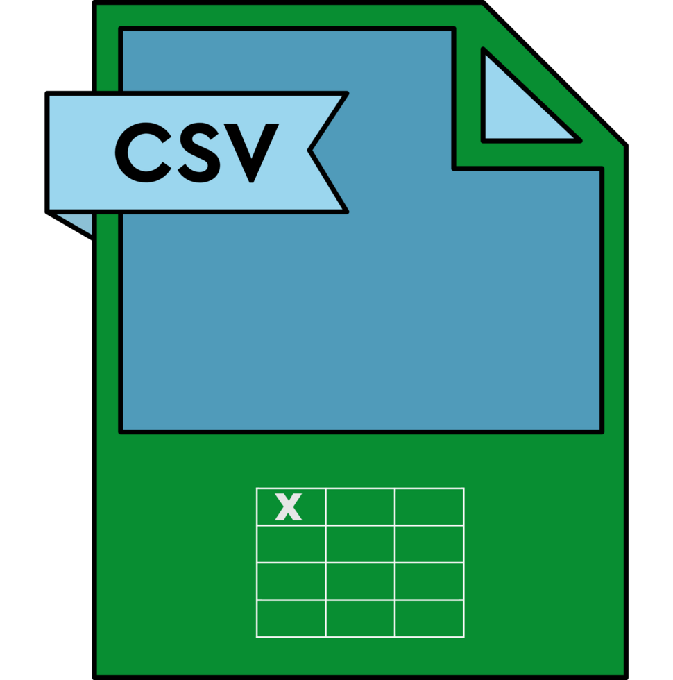 Csv File Format Icon Minimal png