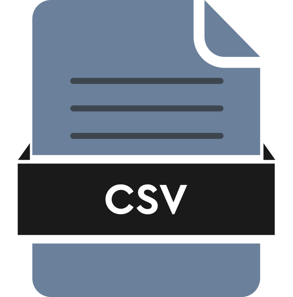 Csv File Icon Black Color And Lines png