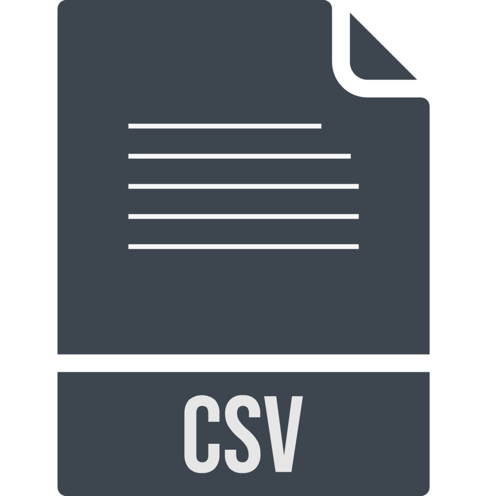 Csv File Icon Fill Rounded Corners png