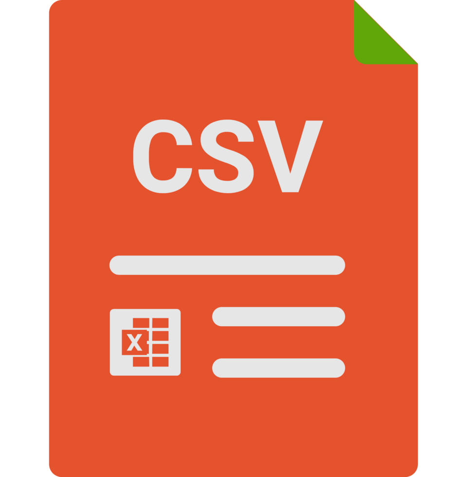 Csv File Icon With Symbols png