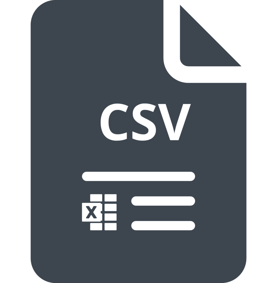 Csv File Transparent Icon png