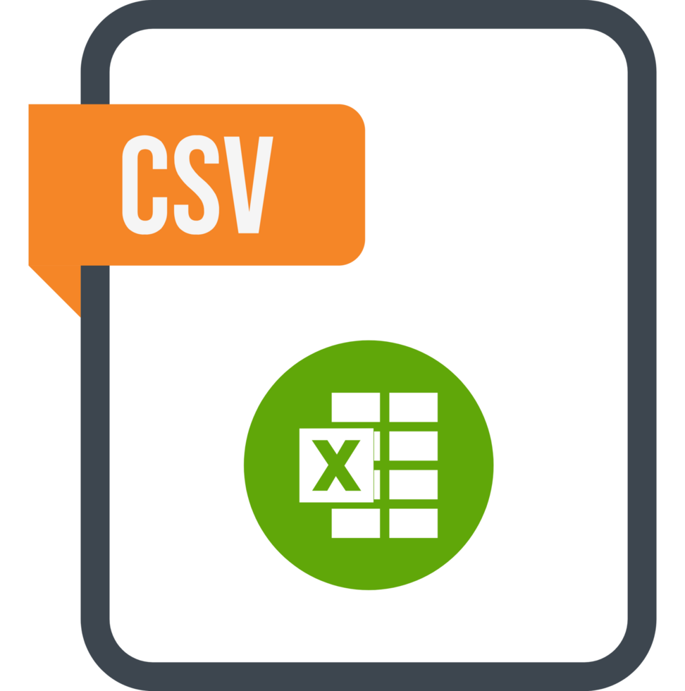 Csv File Rectangular Icon png