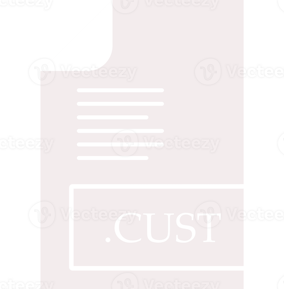 Cust File Format Icon Fill Insidse With Symbol png