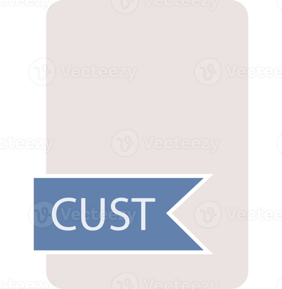 Cust File Format Icon Label Contour png