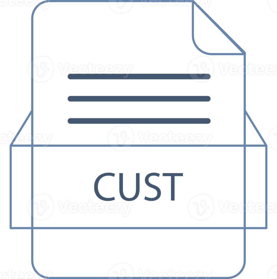Cust File Icon Black Outline png