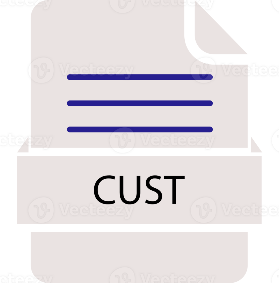 Cust File Icon Black Color And Lines png