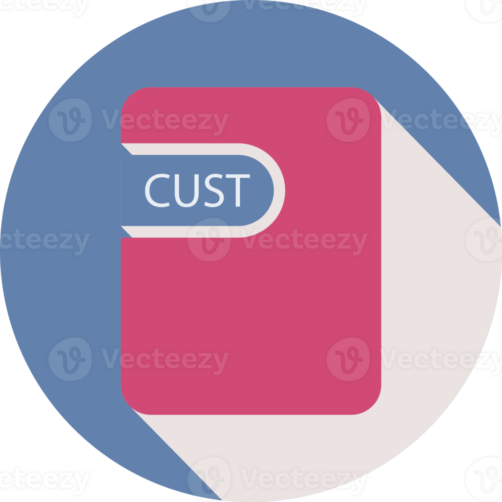 Cust File Icon Black Shadow With Rounded Corners In Circular png