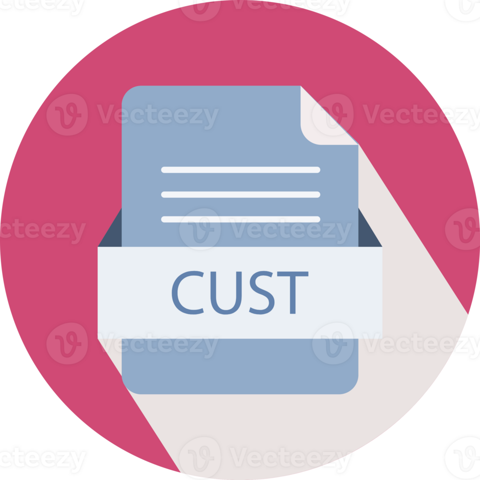Cust File Icon With Black Shadow png