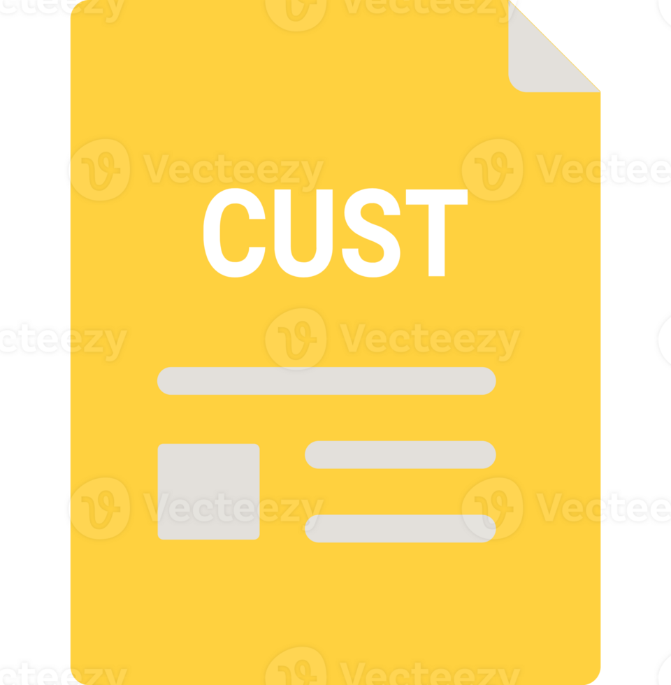 Cust File Icon With Symbols png