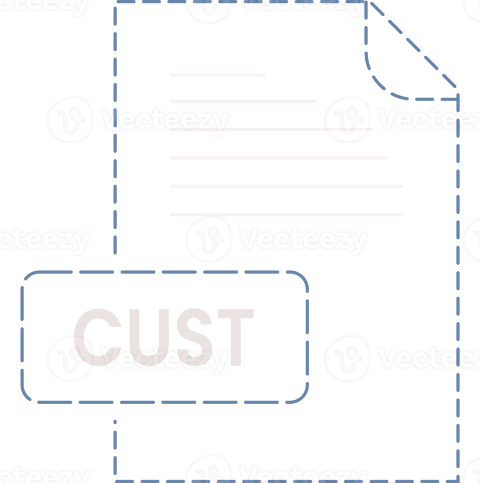 Cust Icon Black Rounded Dashed Outline png