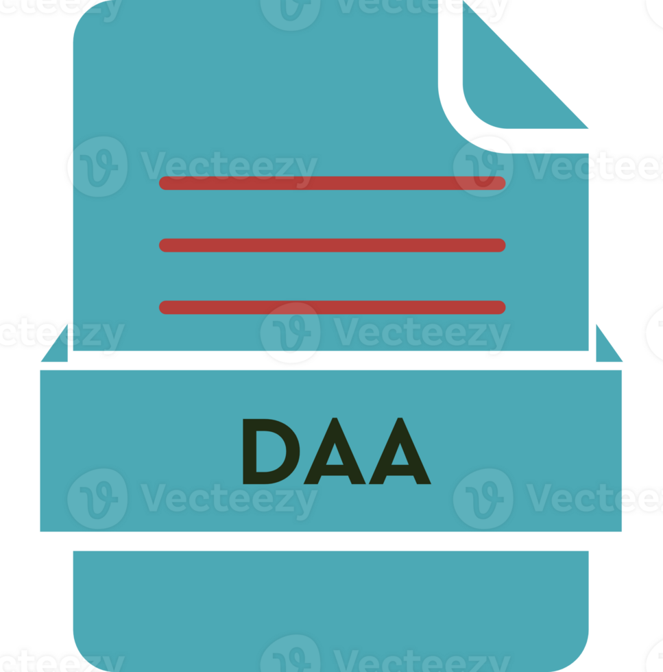 Daa File Icon Black Color And Lines png
