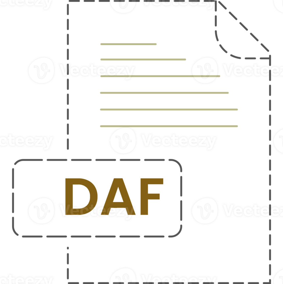 Daf Icon Black Rounded Dashed Outline png