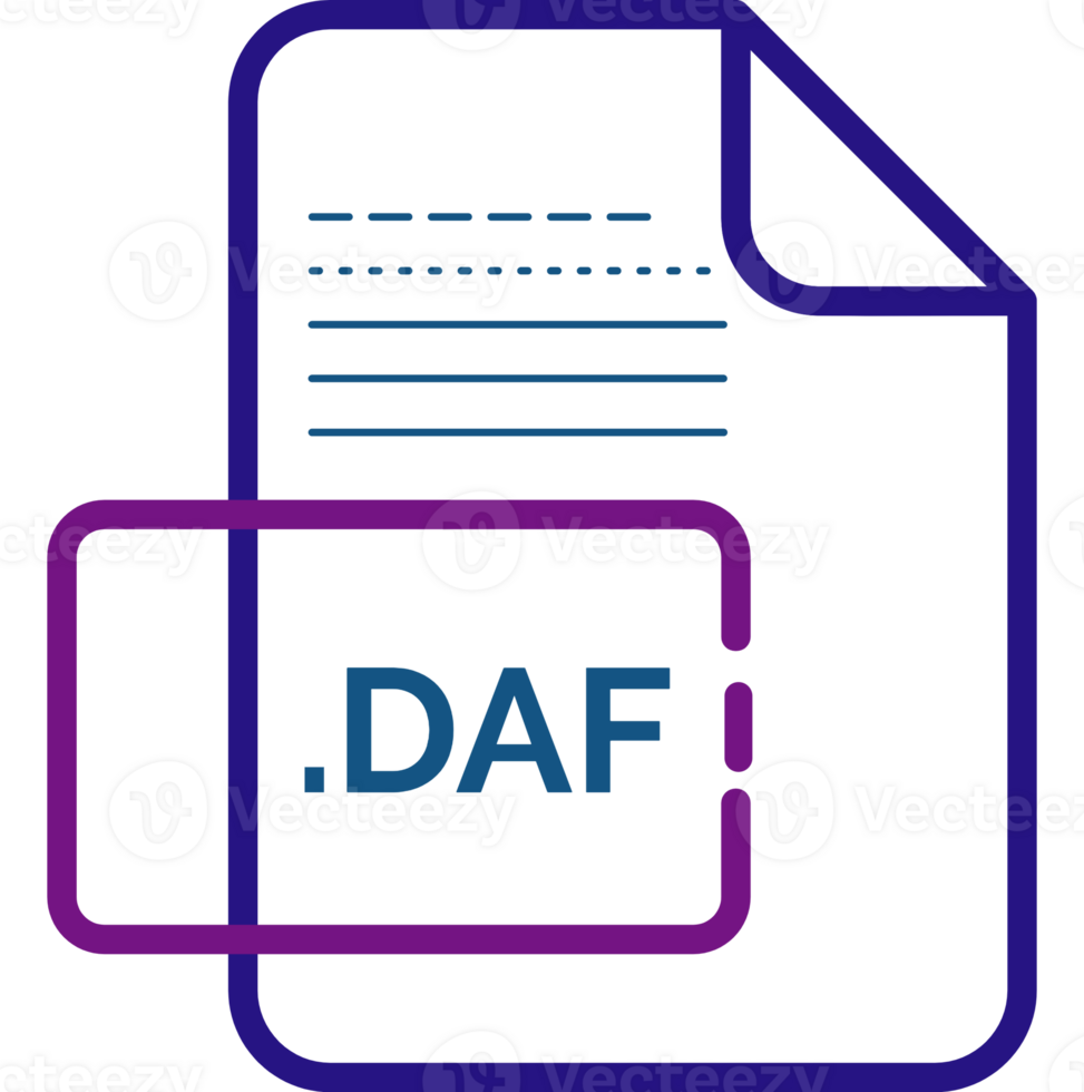 Daf File Extension Icon Little Dot And Color Fill png