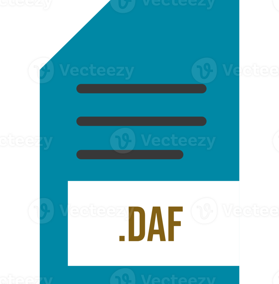 Daf File Extension Icon Minimal Colro Fill png