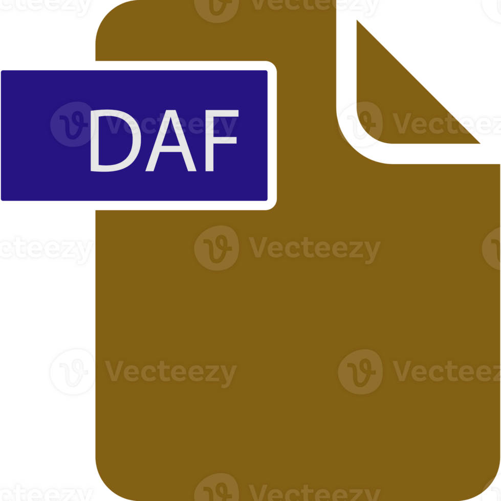 Daf File Format Icon Rounded Shapes And Spacing png
