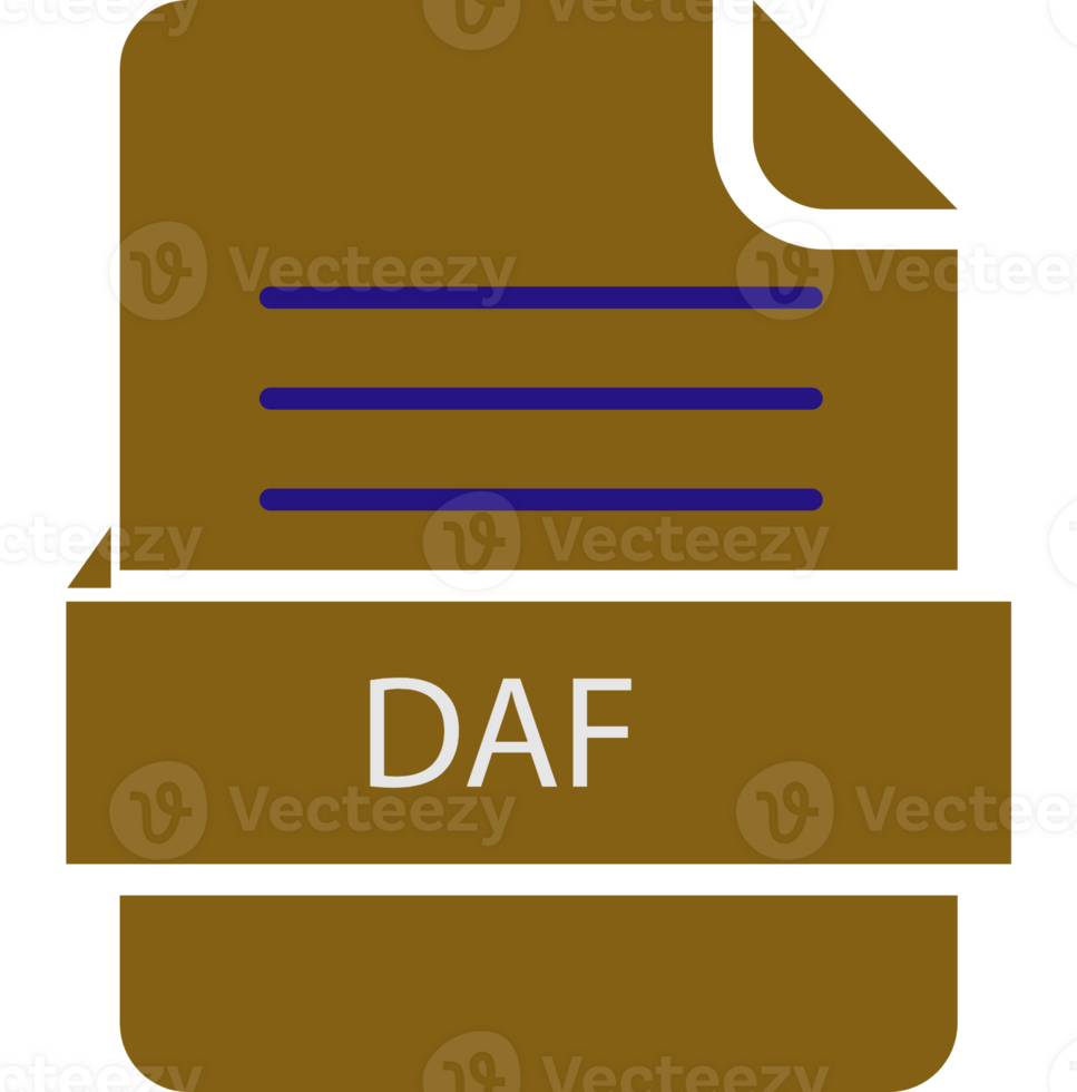 Daf File Icon Black Color And Lines png