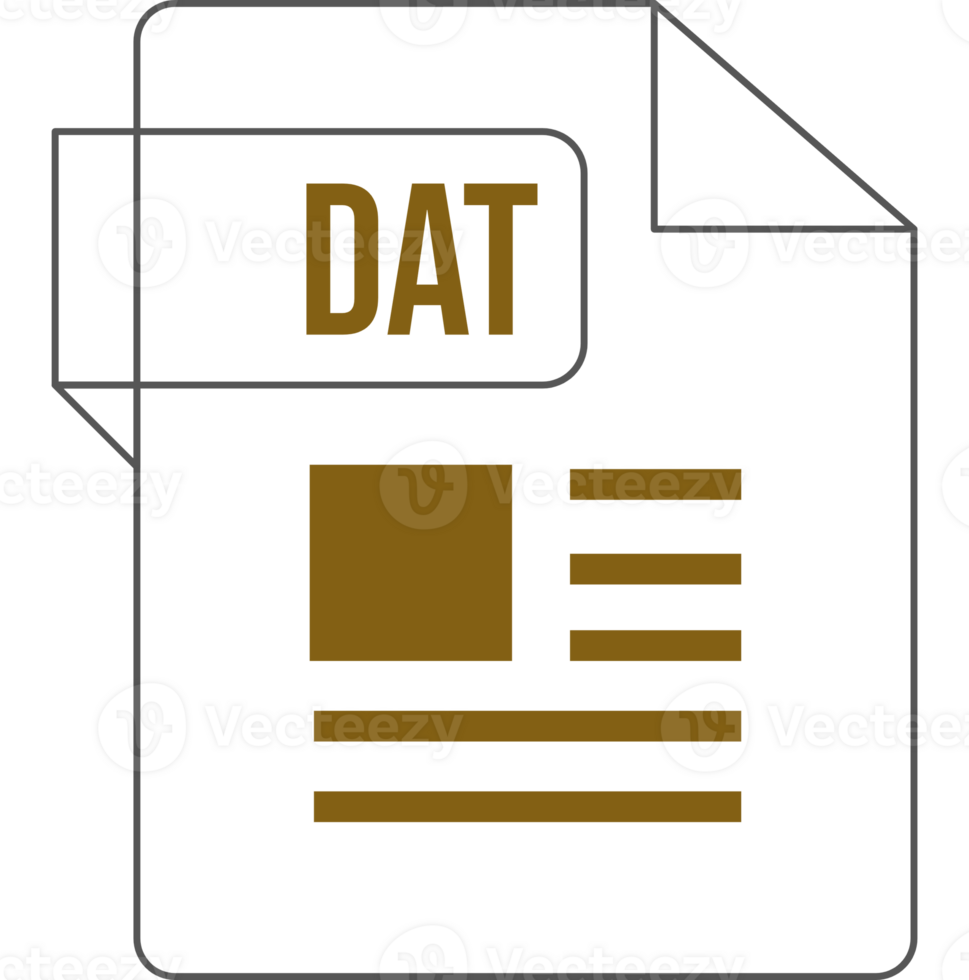 Dat Icon Inside Transparent Outline And Sharp Corners png