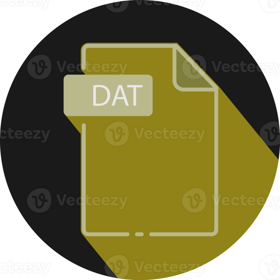 Dat File Fomat Minimal Icon With Circle Outside png