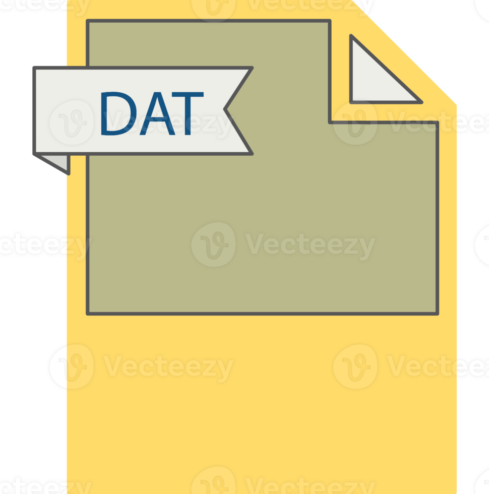 Dat File Format Icon Minimal png