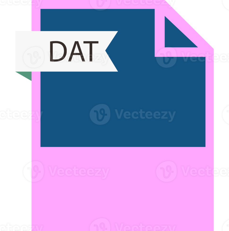 Dat File Format Icon Roe Color Fill png