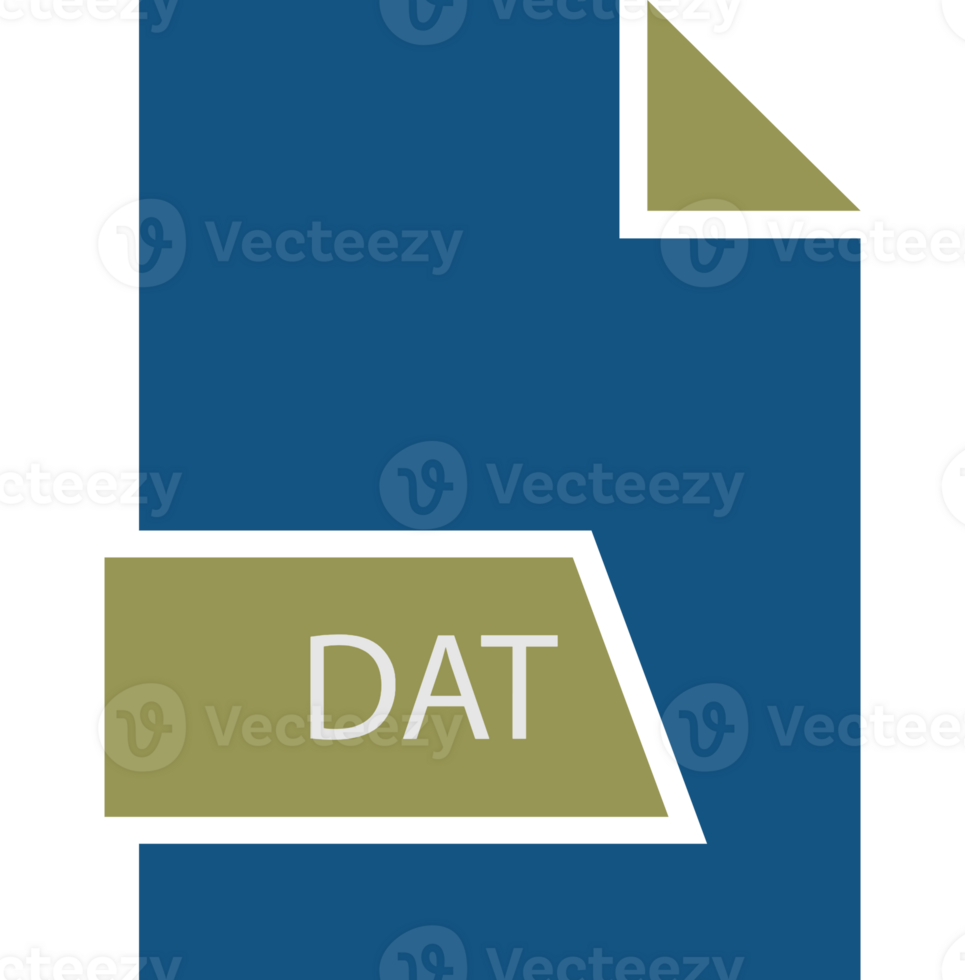 Dat File Format Icon Shape png