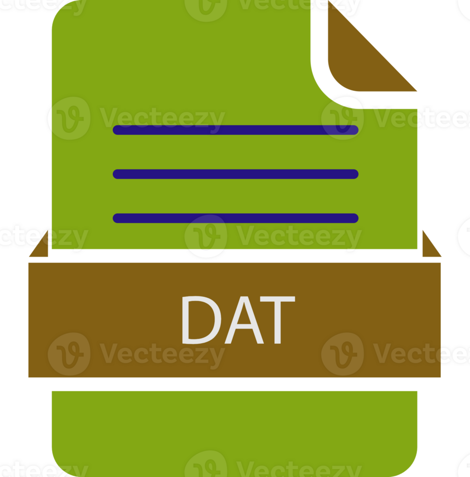 Dat File Icon Black Color And Lines png