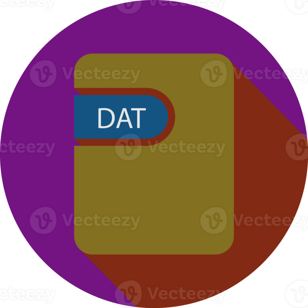 Dat File Icon Black Shadow With Rounded Corners In Circular Shape png