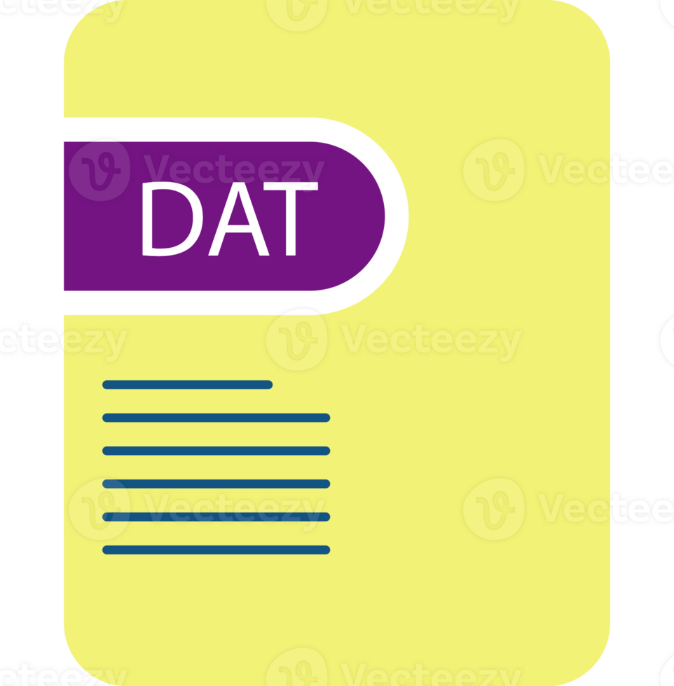 Dat File Icon Deep And Minimal png