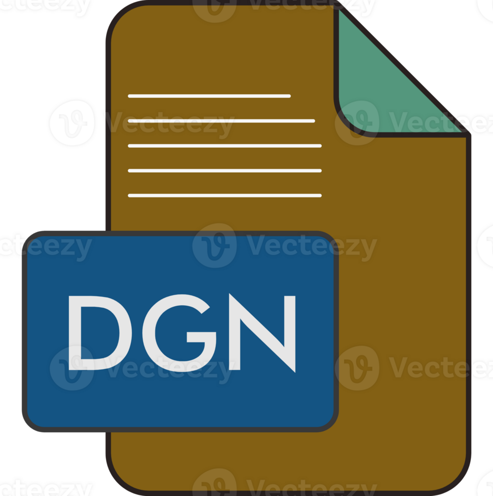 Dgn File Extension Icon Fill And Outline png