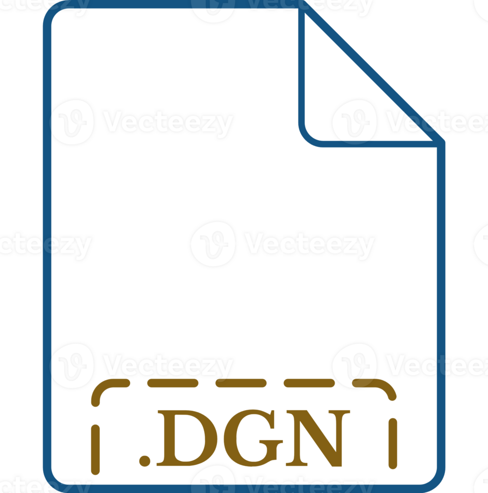 Dgn File Icon Deep Koamaru Rounded Outline png