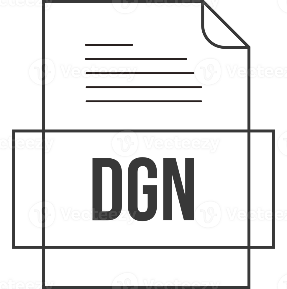 Dgn File Icon Crisp Thick Outline Sharp Corners png