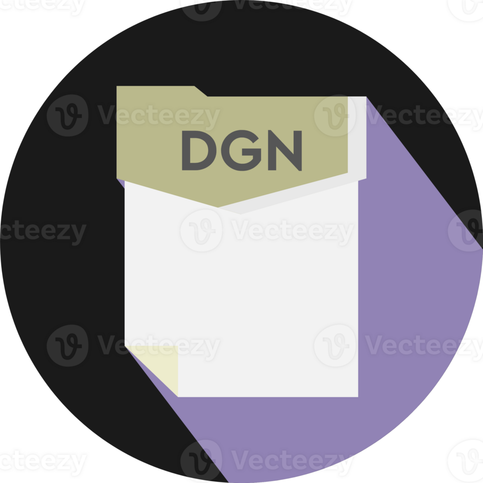 Dgn File Format Minimal Icon With Circular Shape png