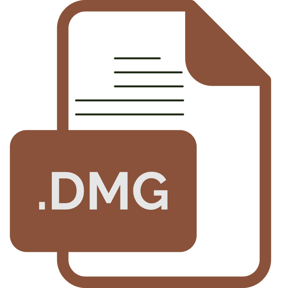Dmg File Extension Icon Color Fill Rounded Corners Inside Transparent png