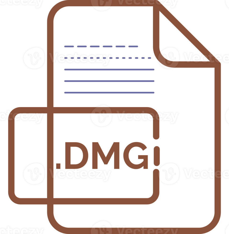 Dmg File Extension Icon Little Dot And Color Fill png