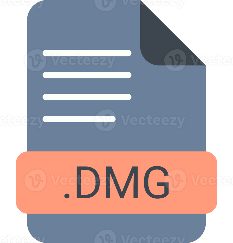 Dmg File Extension Icon With Symbol png