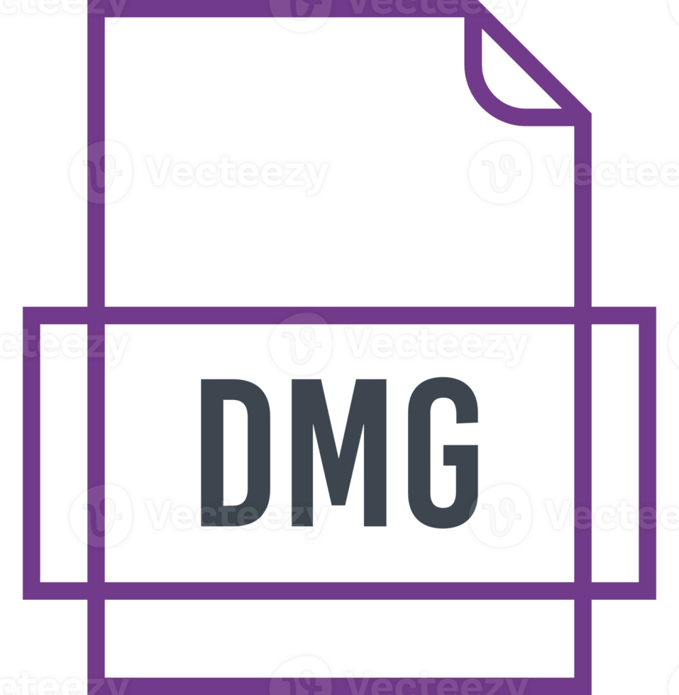 Dmg File Icon Thick Outline Sharp Corners png
